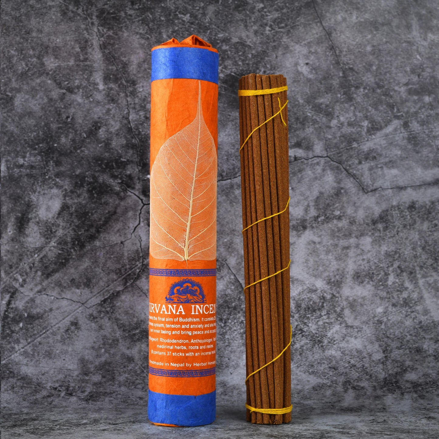 37 Root/ Barrel Nepal Bodhi Leaf Natural Tibetan Incense Handmade Thread Incense Home Office Aromatherapy Yoga Meditation