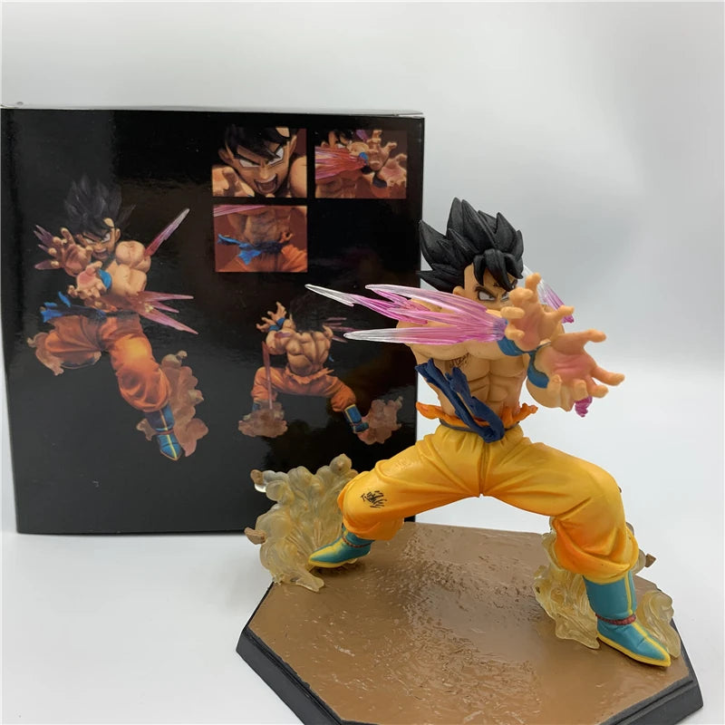 FigureCrazy Dragon Ball Z Figure Goku Bomb Shocking PVC Action Figure DBZ Goku Battle Vegeta Super Saiyan Zero Ver. Model Toy