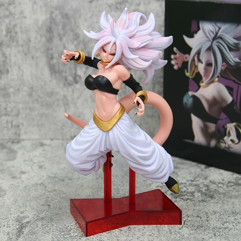 21CM Dragon Ball Android #21 Figure Standing Fighting Pose Model Toy Gift Collection VOMI Action Figure Majin Buu PVC