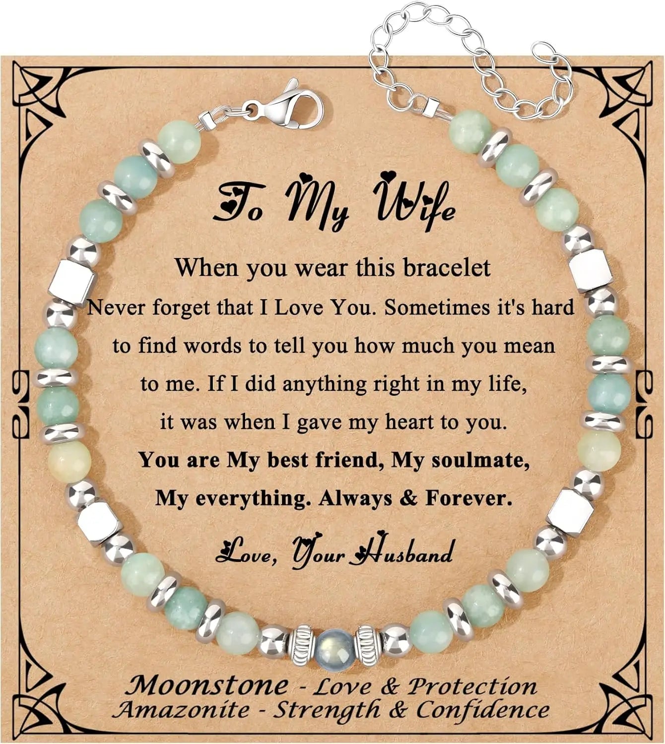 Mothers Day Birthday Christmas Valentines Graduation Gifts Amazonite Colorful Imperial Jasper Stainless Steel Beads Bracelets,