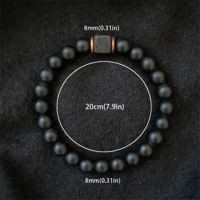 1pc New Malachite Bracelets Men Nature Stone Bead Couple Bracelet for Women Health Care Help Weight Loss Jewelry