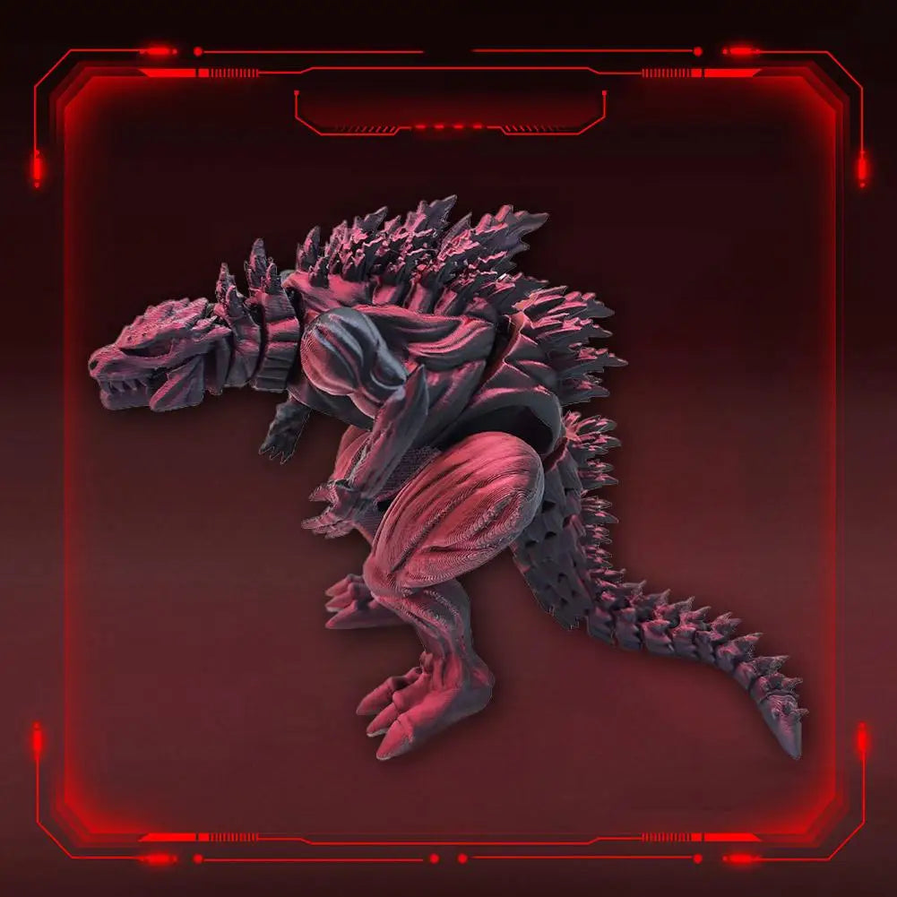 3D Printed Dragon Ornament Desktop Ornament 3D Big Mouth Dinosaur Animals Home Office Craft Printed Figures Christmas Gifts
