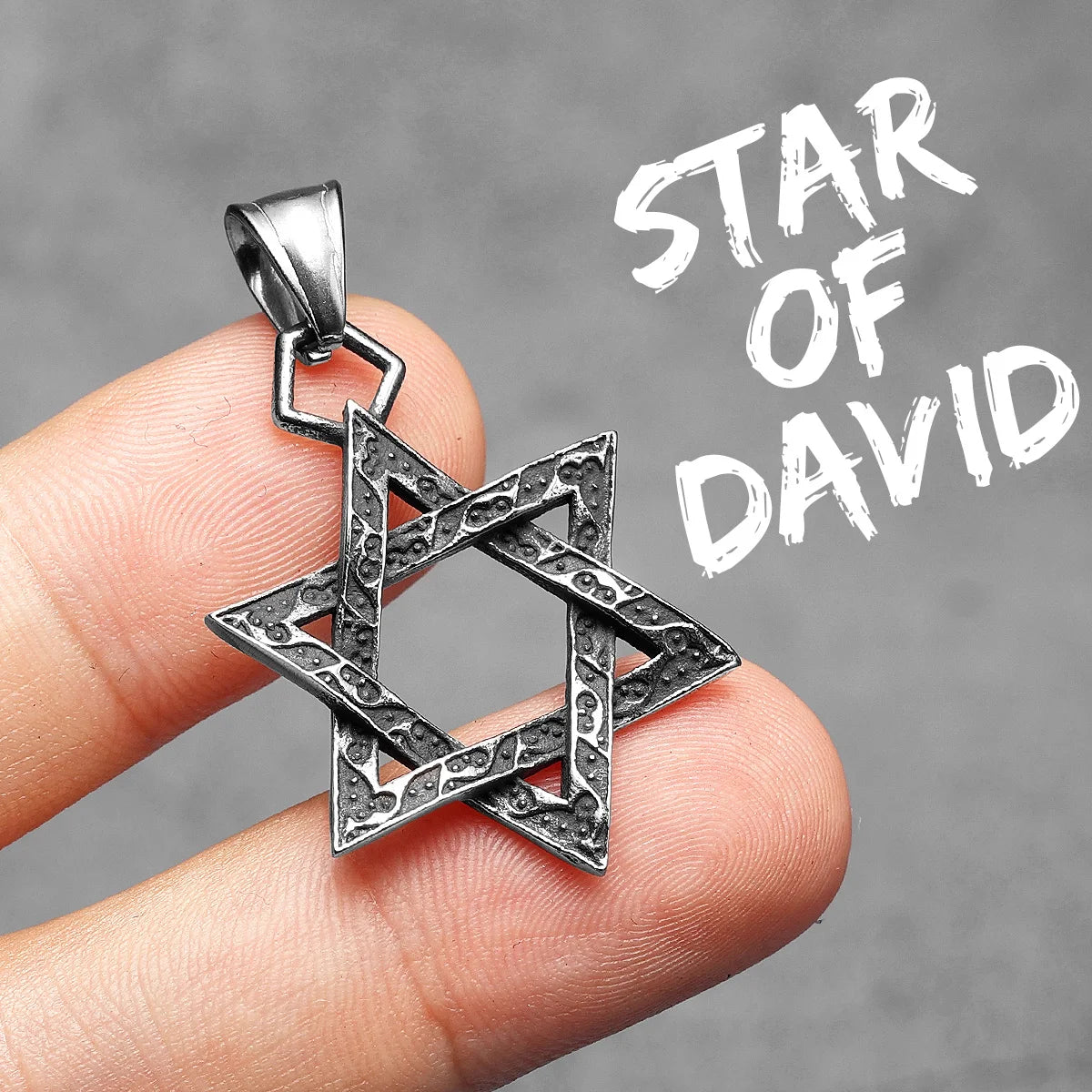 Star Of David Seal of Solomon Stainless Steel Men Necklaces Pendant Chain Punk For Women Fashion Jewelry Gifts Wholesale