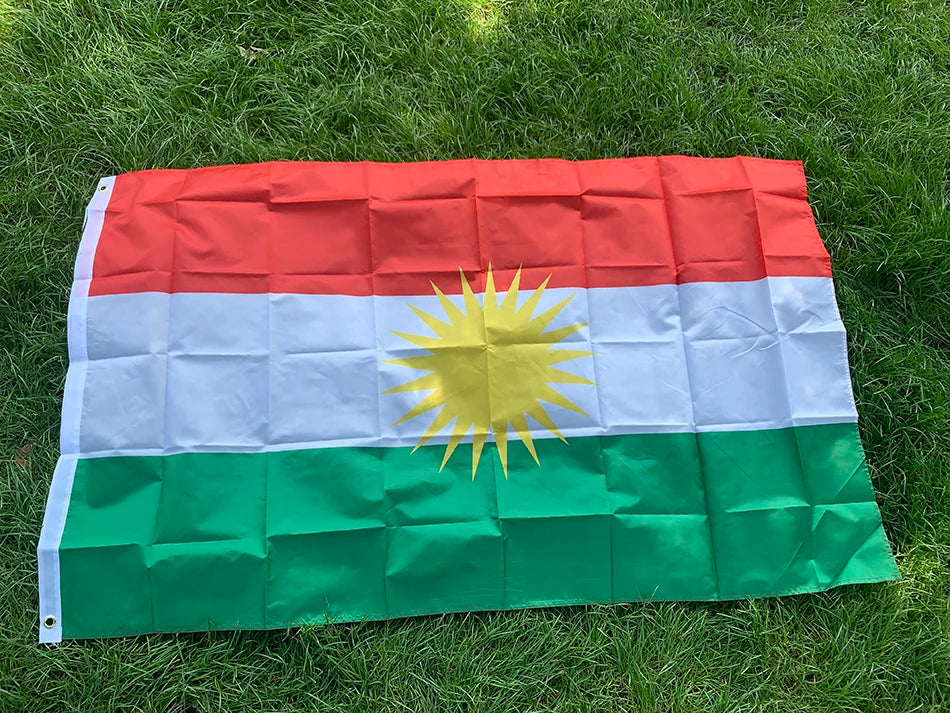 SKY FLAG Kurdish flag 60x90cm 90*150cm Kurdistan Flag Hanging Polyester Kurdish Flag and Bannes Home Decoration flag