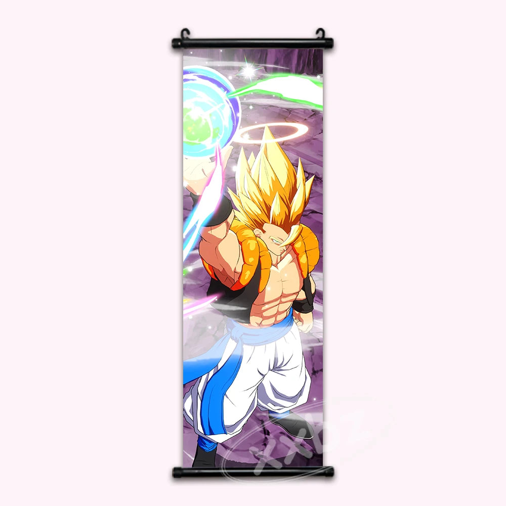 Anime Poster Dragon Ball Z Room Decor Goku Decorative Hanging Painting Vegeta Wall Art Gift Frieza Cartoon Scrolls Picture Goten qlz19-15 CHINA