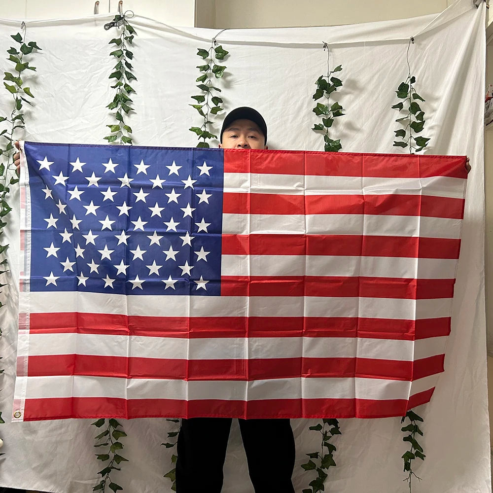 TIKI flag us flag 90X150CM High Quality Double Sided Printed Polyester stars and stripes united states us usa american flag