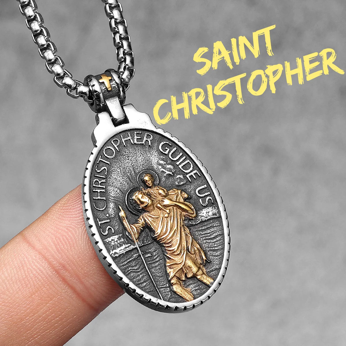 Angel Jesus Virgin Mary Stainless Steel Men Necklaces Pendant Chain Amulet Cool New In For Women Fashion Jewelry Gifts Wholesale