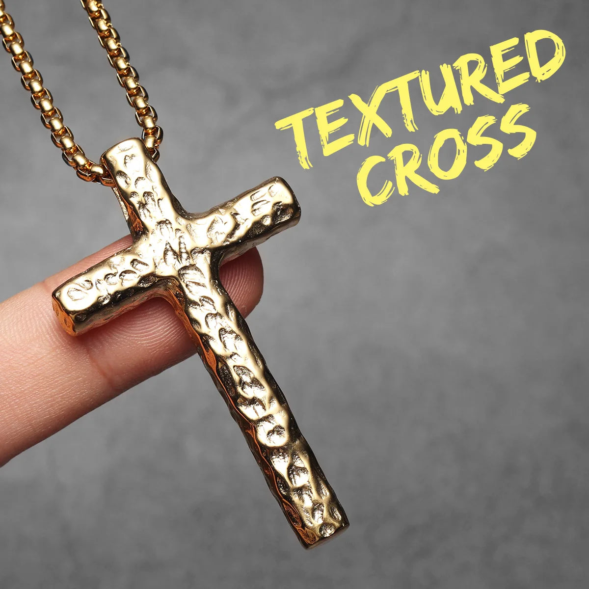 Texture Retro Cross Amulet Stainless Steel Men Necklaces Pendant Chain Punk For Women Fashion Jewelry Gift Wholesale Dropshiping