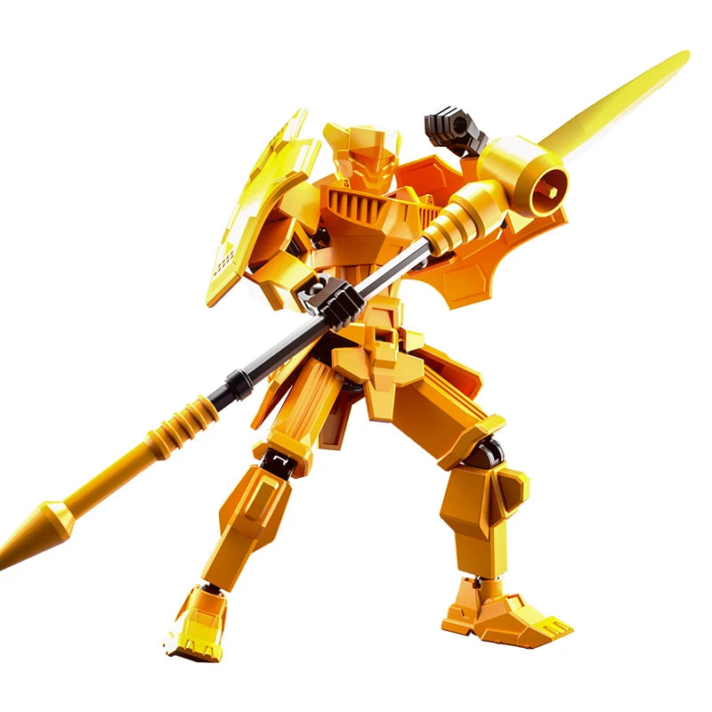 Multi-Jointed Movable Shapeshift Robot Warrior 3D Printed Knight Mannequin Dummy Toys Kids Adults Parent-children Games gifts