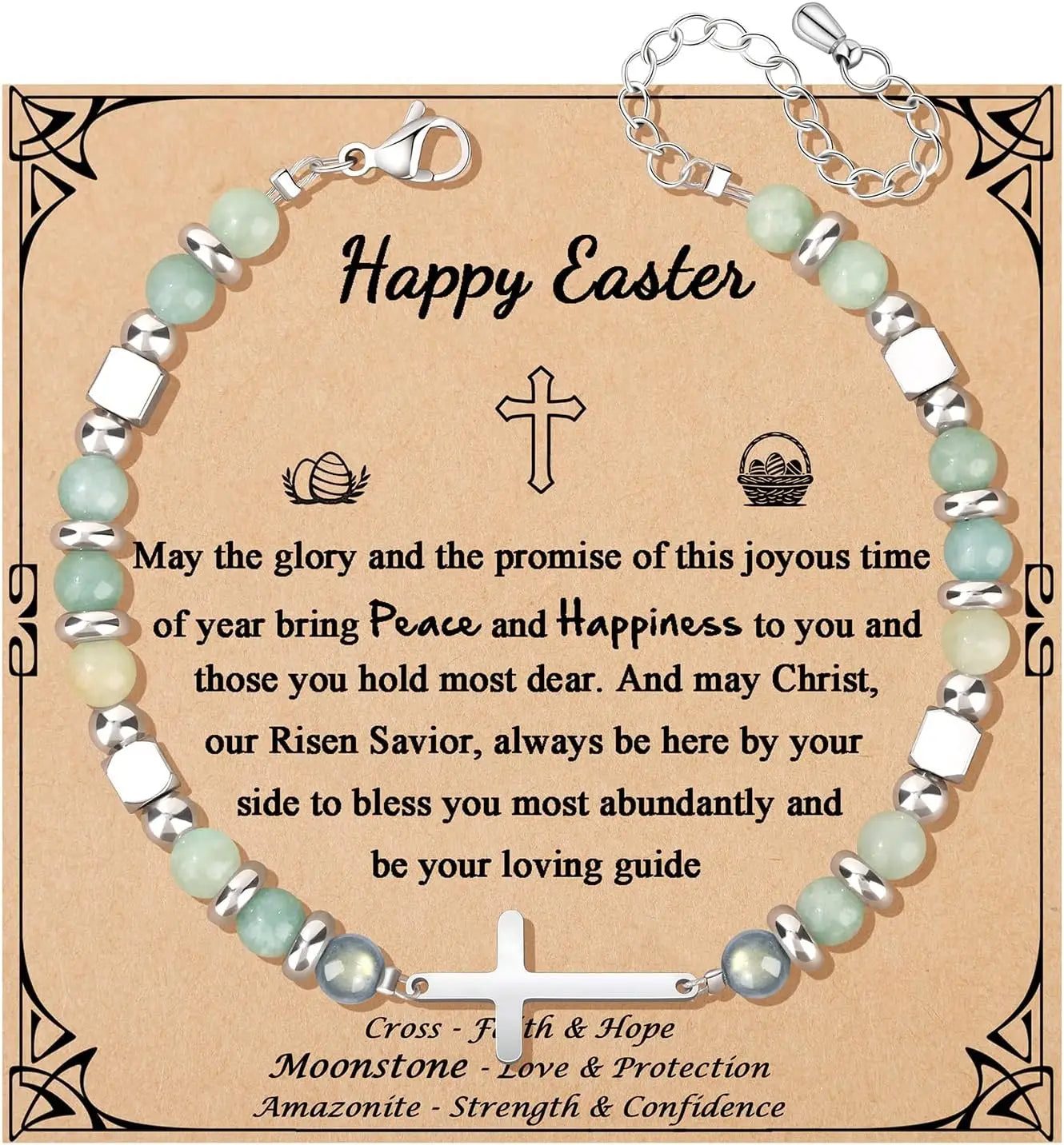Mothers Day Birthday Christmas Valentines Graduation Gifts Amazonite Colorful Imperial Jasper Stainless Steel Beads Bracelets,