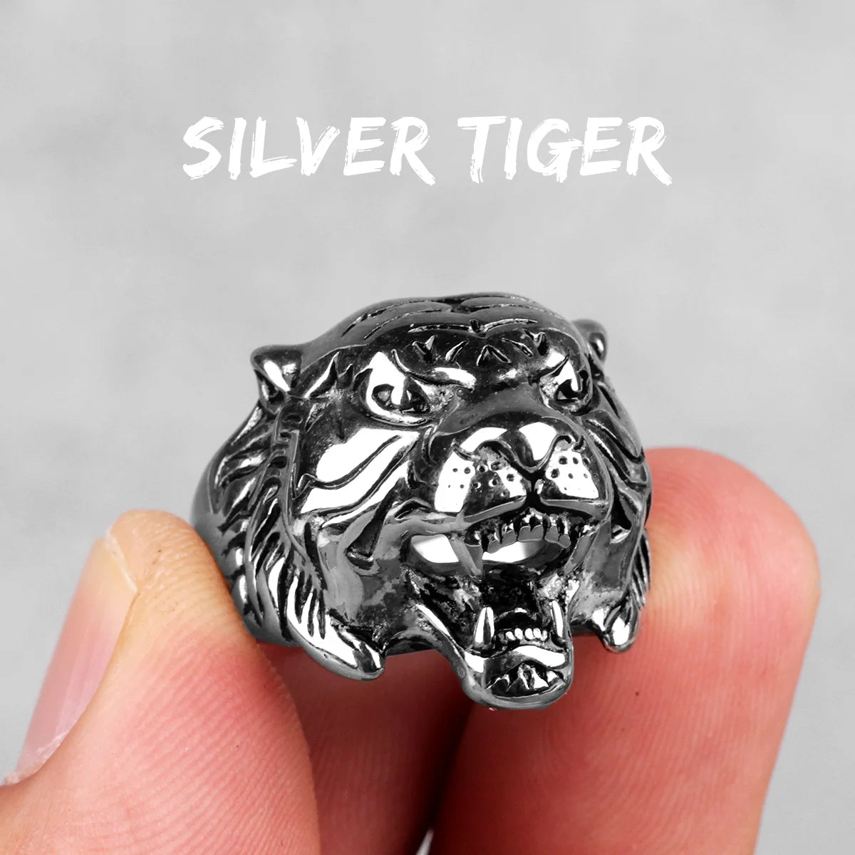 Stainless Steel Animal Men Rings Eagle Dog Dragon Bird Snake Punk Hip Hop Trendy For Male Boy Jewelry Creativity Gift Wholesale