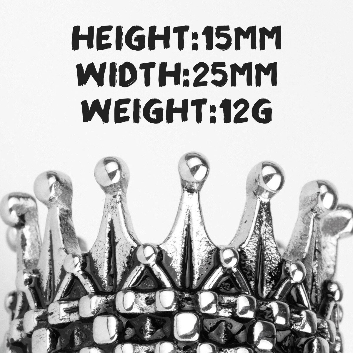 Stainless Steel Men Rings Crown King Queen Punk Rock Hip Hop Vintage for Biker Male Boyfriend Jewelry Creativity Gift