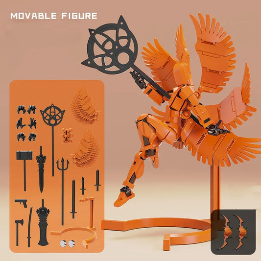 Robot articulado magnético móvil, juguete impreso en 3D, figura de acción de 13 pulgadas, cuerpo completo, mecha móvil, juguetes para ensamblar, regalos para niños