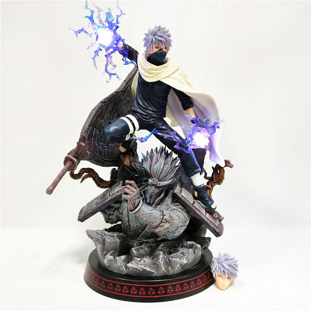 Naruto GK Hatake Kakashi Statue Anime Action Figures Shippuden Model Minato PVC Toys Diorama Doll Brinquedos Juguetes Figurals