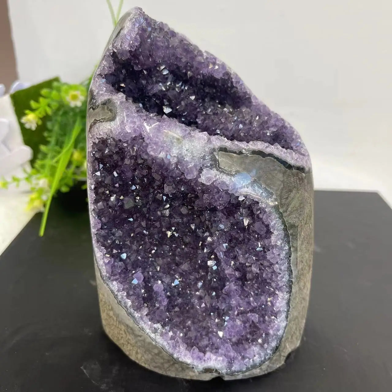 Natural Crystal Cluster Amethyst Stone Geode Raw Quartz Minerals Real Uruguay Home Decoration Spiritual Chakra Reiki