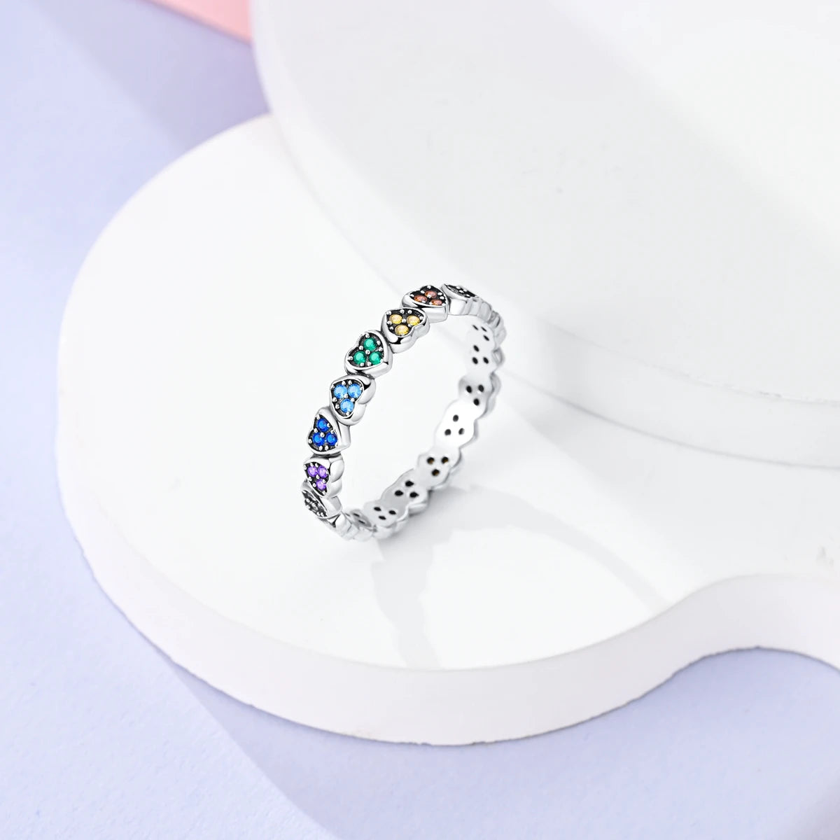 925 Sterling Silver Infinite Love Ring Original Luxury Design Zircon Finger Rings For Women High Quality Wedding Jewelry Gift