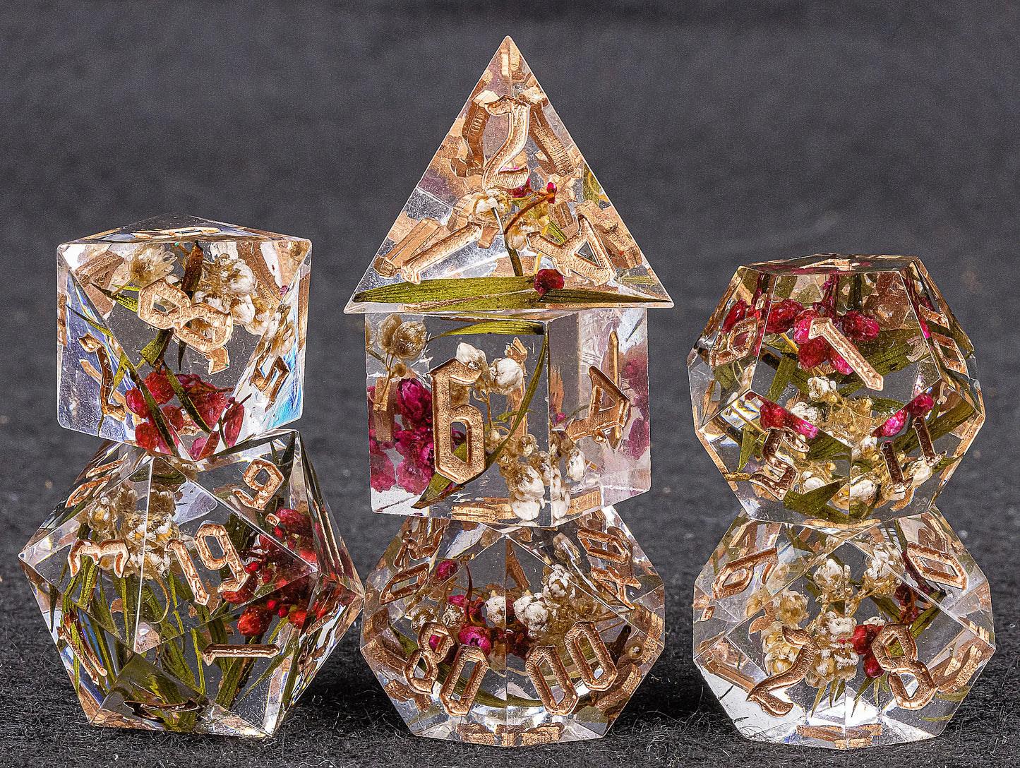 Handmade Polyhedral Dice Set for Dungeons and Dragons, d and d dice, Sharp Edged Resin D&D Dice Set, Resin Dice Set DnD