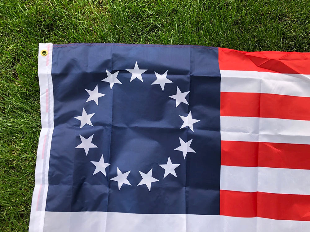(SKY FLAG)Betsy Ross 13 Star USA American Flag 90*150CM Polyester 13 stars us usa 1777 american Betsy Ross Flag
