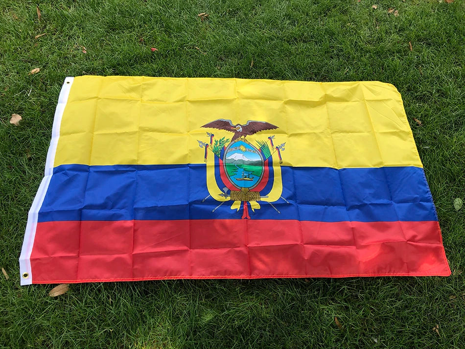 SKY FLAG Ecuador Flag 90x150cm ECU EC Ecuador Flag Super Poly football FLAG Indoor Outdoor Polyester hanging Flag