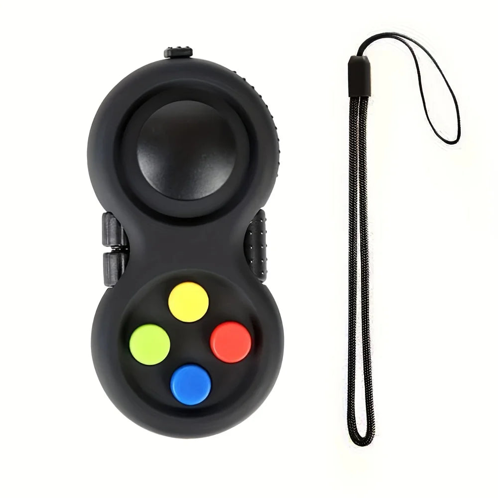 Fidget Pad with 8 Fidget Functions, Fidget Controller Multicolor