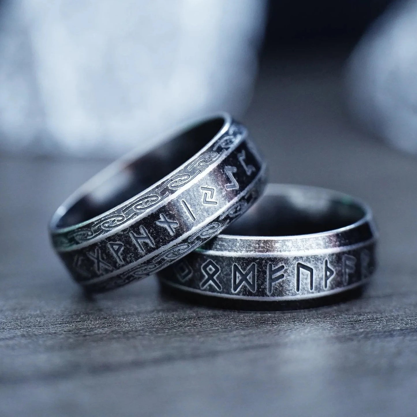 Vintage Odin Norse Viking Celtic Knot Rings For Men Women Fashion Stainless Steel Tree Of life Rings Retro Amulet Rune Jewelry