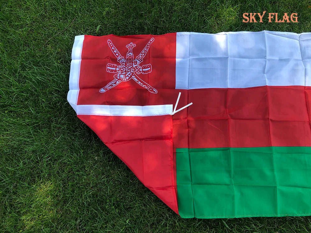 SKY FLAG Oman Flag 90X150cm hanging polyester Oman Flag Super Poly Football Flag Indoor Outdoor decoration
