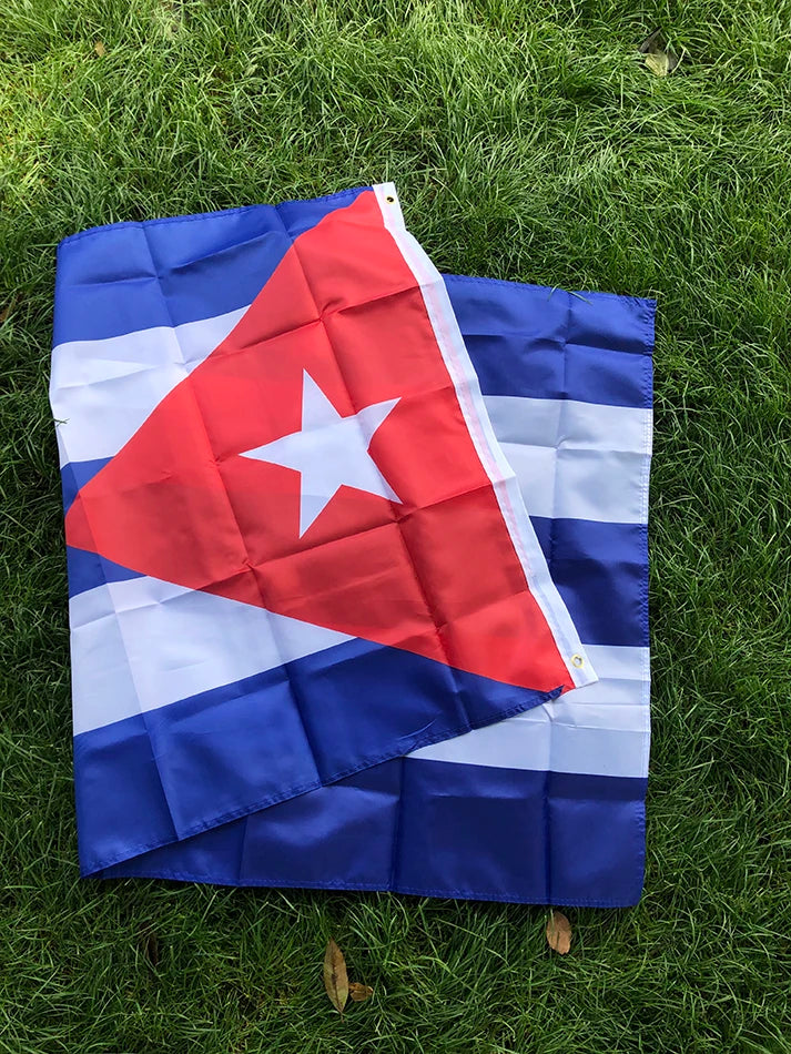 Cuba flag 90X150cm cu cub cuba flag hanging polyester banner for decoration
