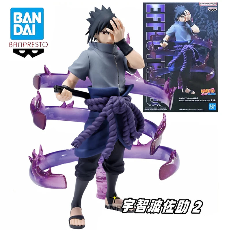 In Stock Genuine Original BANPRESTO Uchiha Sasuke NARUTO Action Anime Figure Collectible Model Dolls Statuette Ornament Toy Gift Uchiha Sasuke