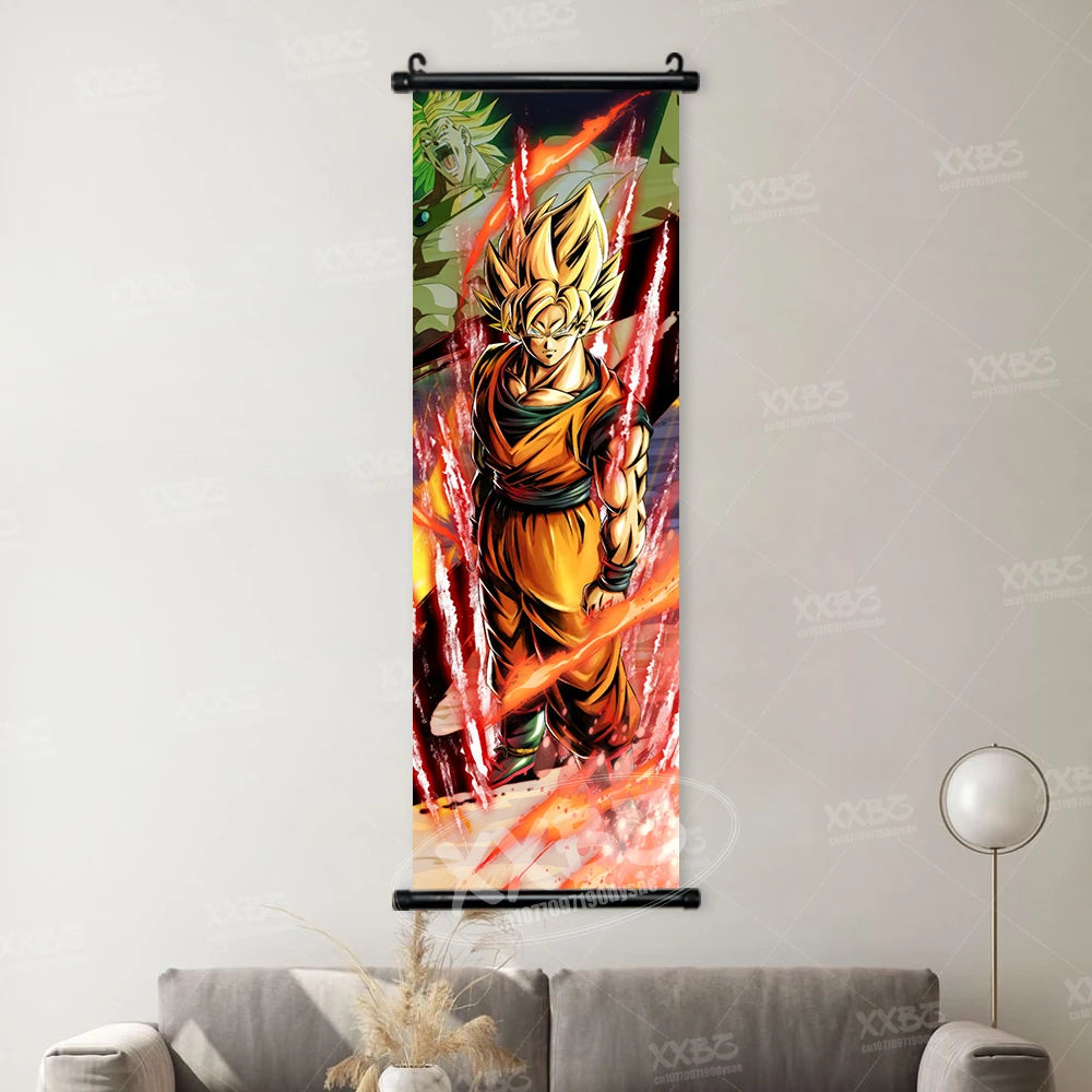 Dragon Ball Picture Recoome Anime PosterS Captain Ginyu Scrolls Painting Majin Buu Wall Art Gotenks Home Decor Goku Wallpaper qlz30-36 CHINA