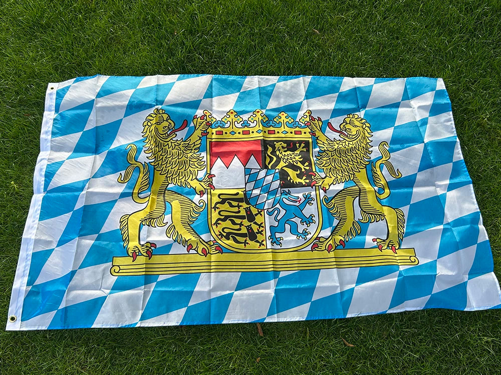 SKY FLAG German Bavaria Flag Germany Deutschland 90x150cm Polyester Printed Bayern Bavarian Flags Banners For Decoration