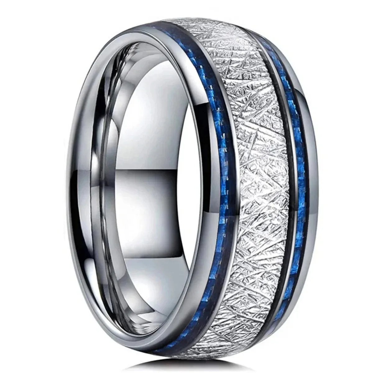 Hiphop Steampunk Men Black Stainless Steel Gear Wheel Rings Koa Wood Inlay Black Carbon Fiber Rings for Men Rock Biker Jewelry
