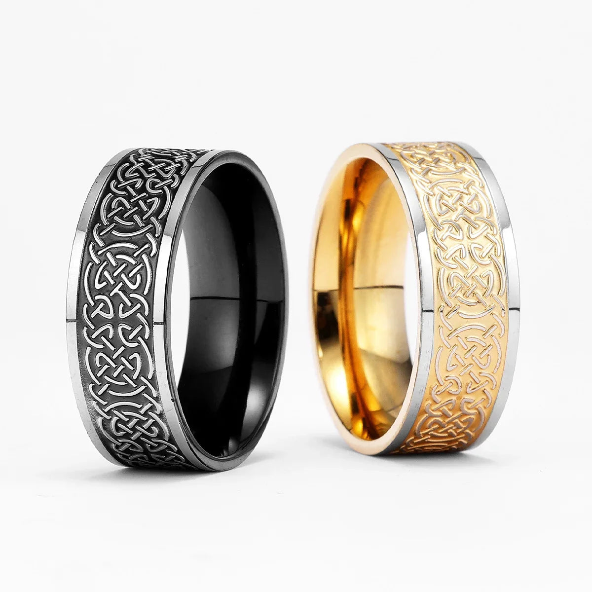 Viking Celtic Knot Men Rings Stainless Steel Vintage New In Punk Cool Stuff Women Jewelry Fashion Accessories Gift Wholesale