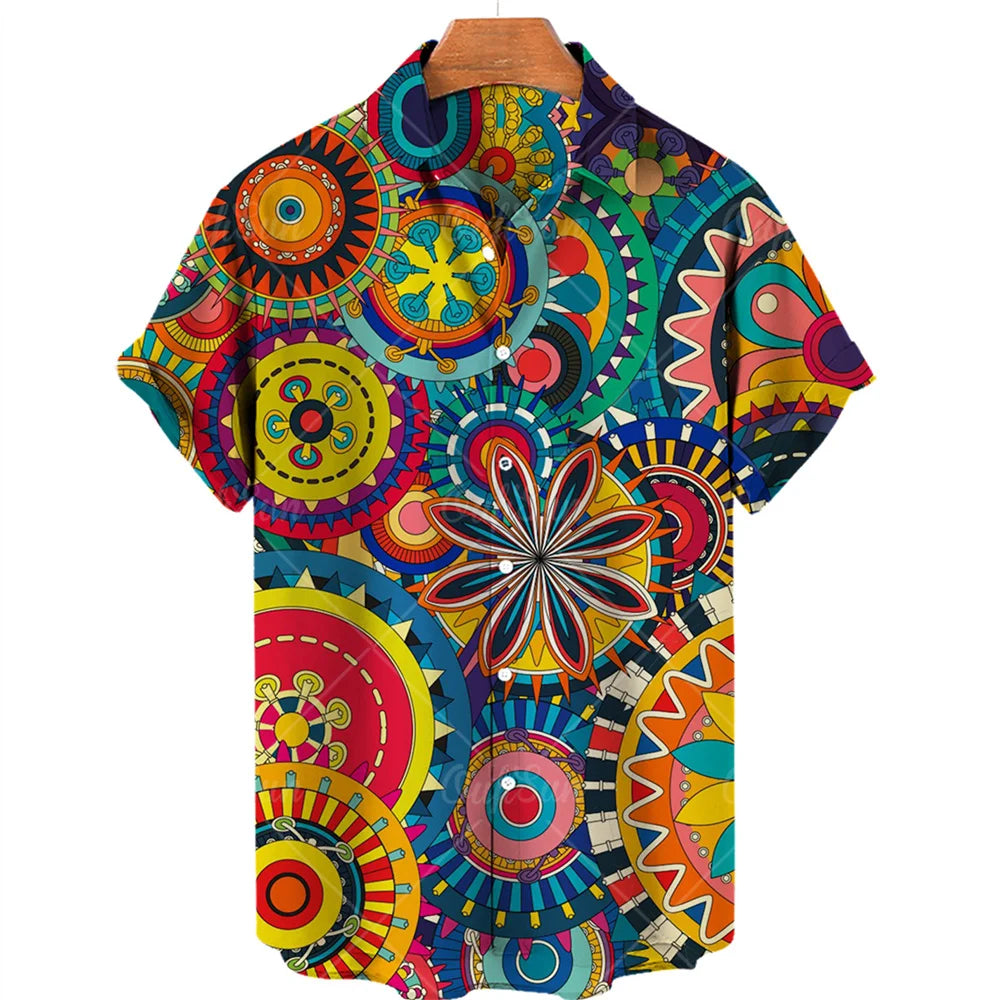 Summer Unisex 2022 Cashew Flower Shirts T Casual Hawaiian Shirts Men Woemn T-shirt 3d Print Loose Breathable Short-sleeved Tops