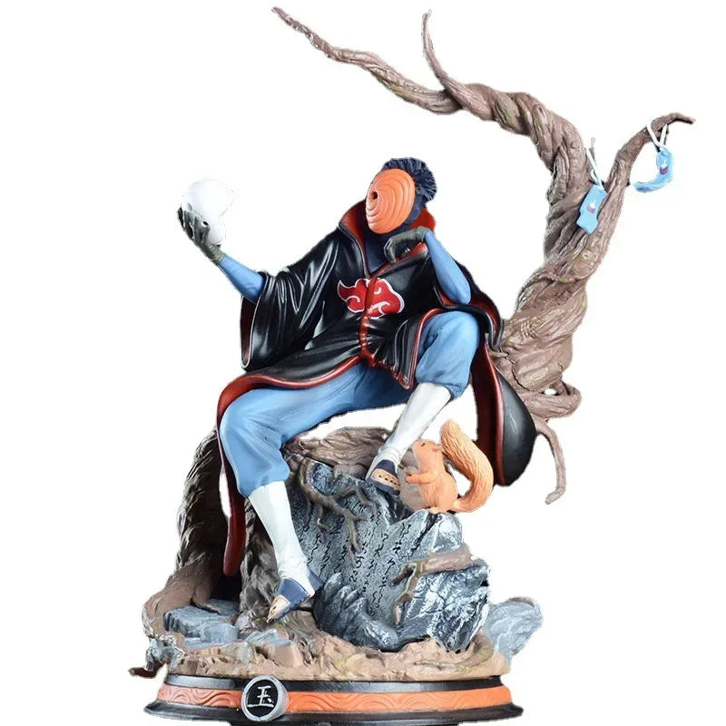 31CM Naruto Uchiha Obito Shippuden Anime Akatsuki Tobi Gk Statue Obito PVC Action Figure Collection Model Toys Gifts Figurine