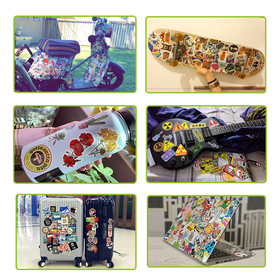 100pcs Anime JoJos Bizarre Adventure Cartoon Stickers for DIY Guitar Suitcase Skateboard Laptop Phone Decals Sticker Kids Toys