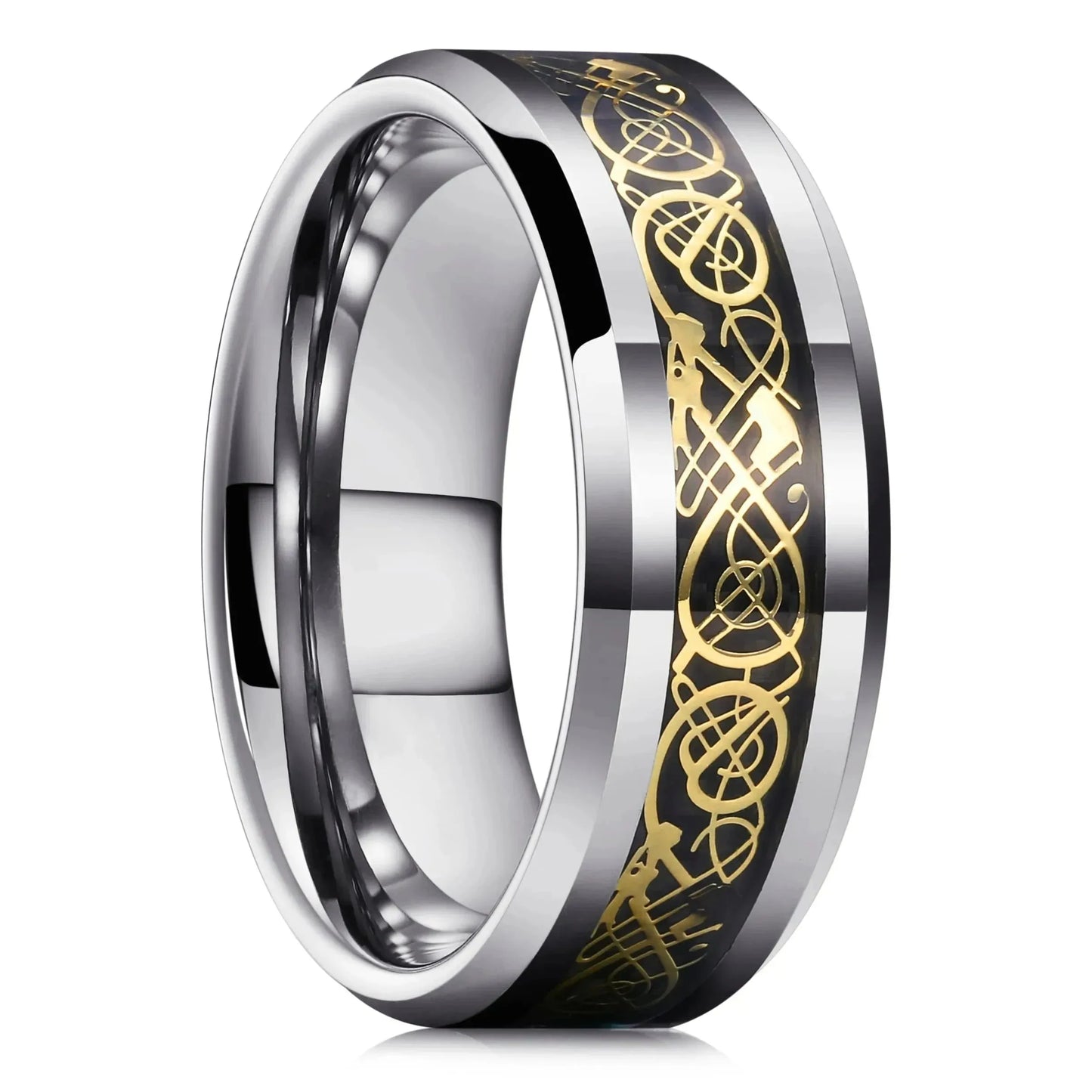 Simple 8mm Men Titanium Stainless Steel Rings Black Brushed Matte Finish Rings For Men Women Wedding Band Jewelry Drop Shipping