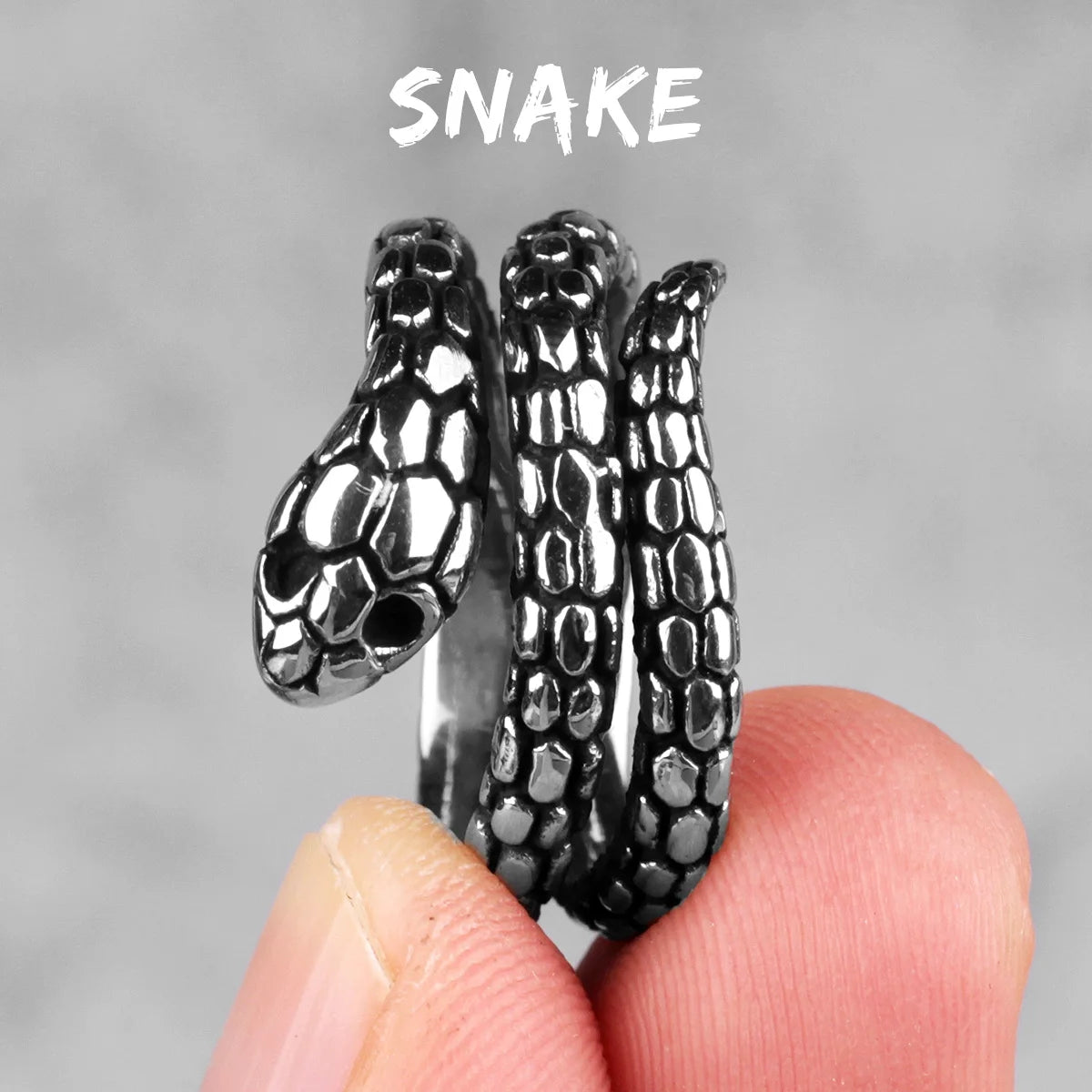 Stainless Steel Animal Men Rings Eagle Dog Dragon Bird Snake Punk Hip Hop Trendy For Male Boy Jewelry Creativity Gift Wholesale