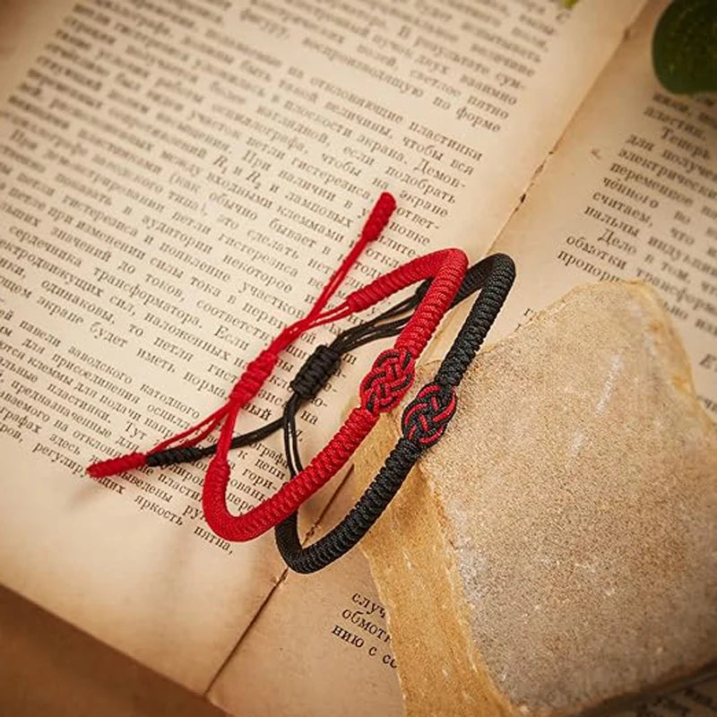 Valentines Day Birthday Gifts for Her Him Matching Red String of Fate Couple Bracelet for Boyfriend Girlfriend Wife