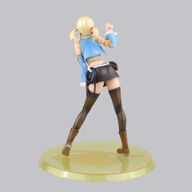 Anime Sexy Girls Figure Fairy Tail Lucy Heartfilia 1/8 Scale Natsu Dragneel PVC Action Figure Collectible Model Adult Toys Doll