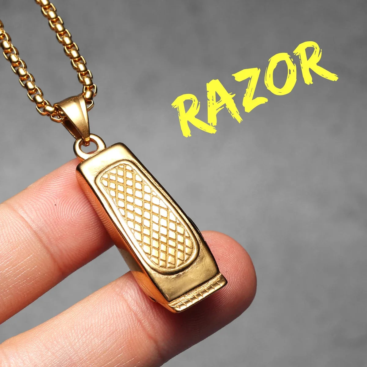 Barber Scissors Shaver Hair Drier Razor Stainless Steel Man Necklaces Pendant Chain For Women Fashion Jewelry Gifts Wholesale