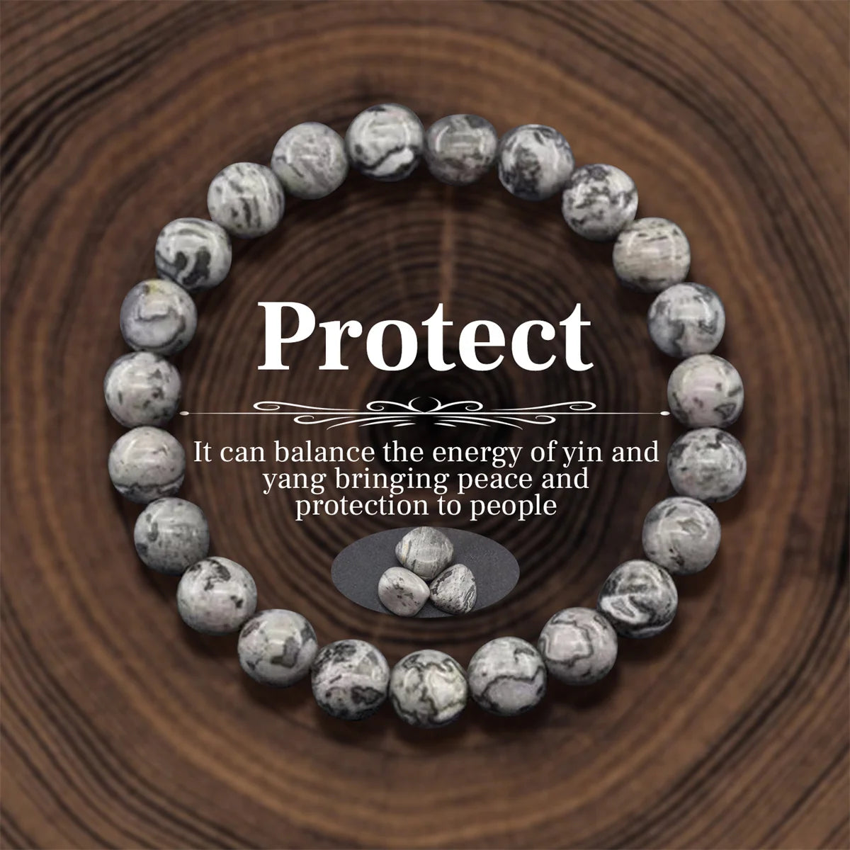8mm Natural Stone Beaded Bracelets For Women Men Bring Wealth Love Energy Protection Crystal Beads Bracelets Meditation Jewelry