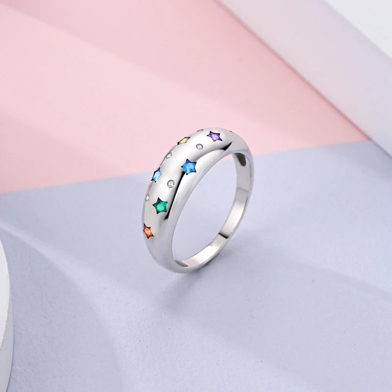 925 Sterling Silver Infinite Love Ring Original Luxury Design Zircon Finger Rings For Women High Quality Wedding Jewelry Gift