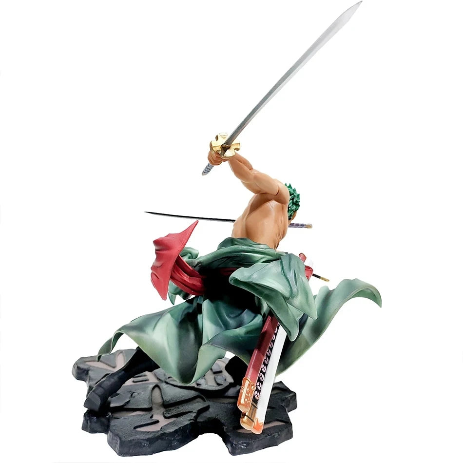 Hot One Piece 10cm Anime Figure GK Roronoa Zoro Three-blade Sa-maximum Manga Anime Statue Action Figure Collection Model Kid Toy