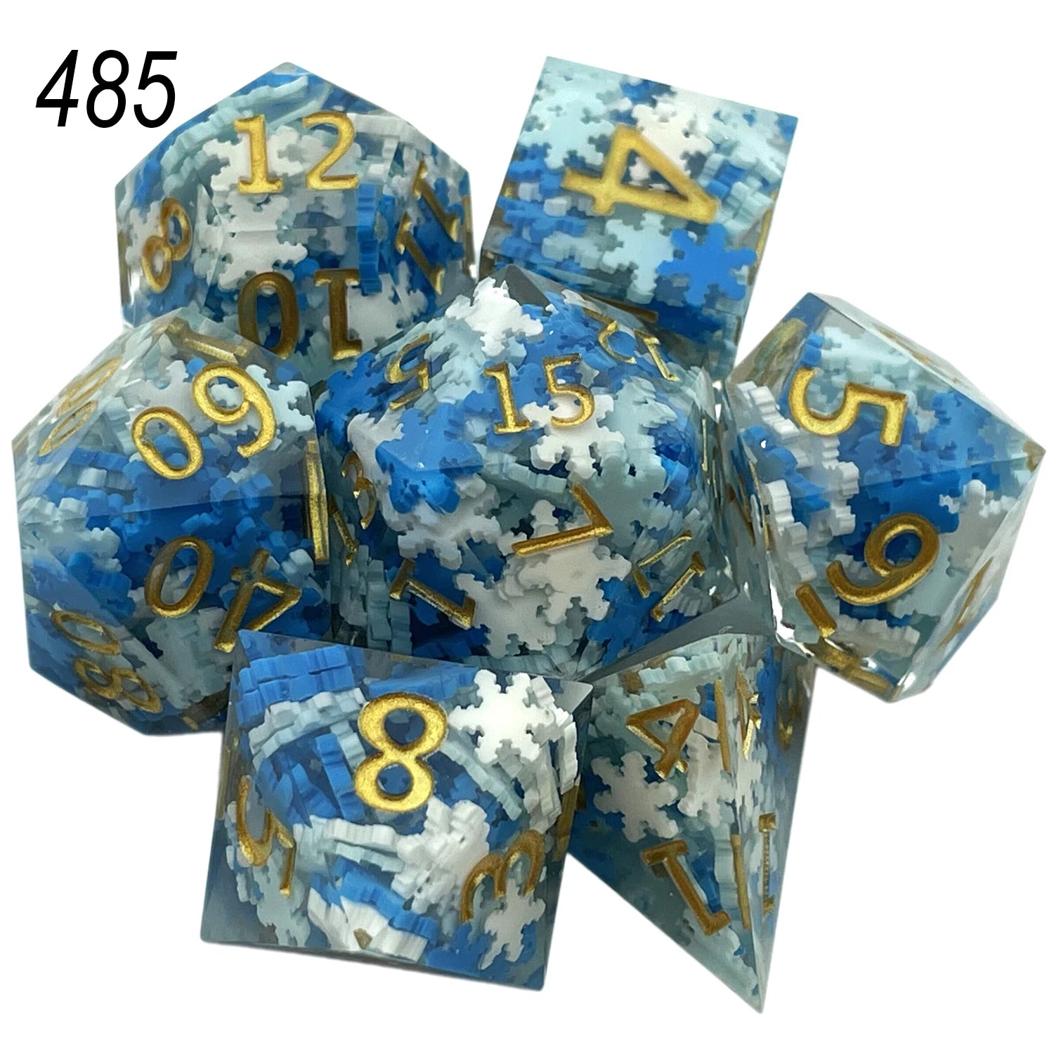 Solid Polyhedral Dice for Role Playing, Resin Dice, Dragon Scale, D, Rpg, Rol, Pathfinder, Board Game, Gifts, 7PCs, 2023 485
