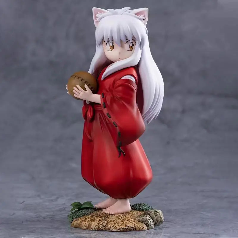 Anime Inuyasha Figures Cute Inuyasha Sesshoumaru Action Figures Children's Standing InuYasha PVC Model Collection Toys Gifts