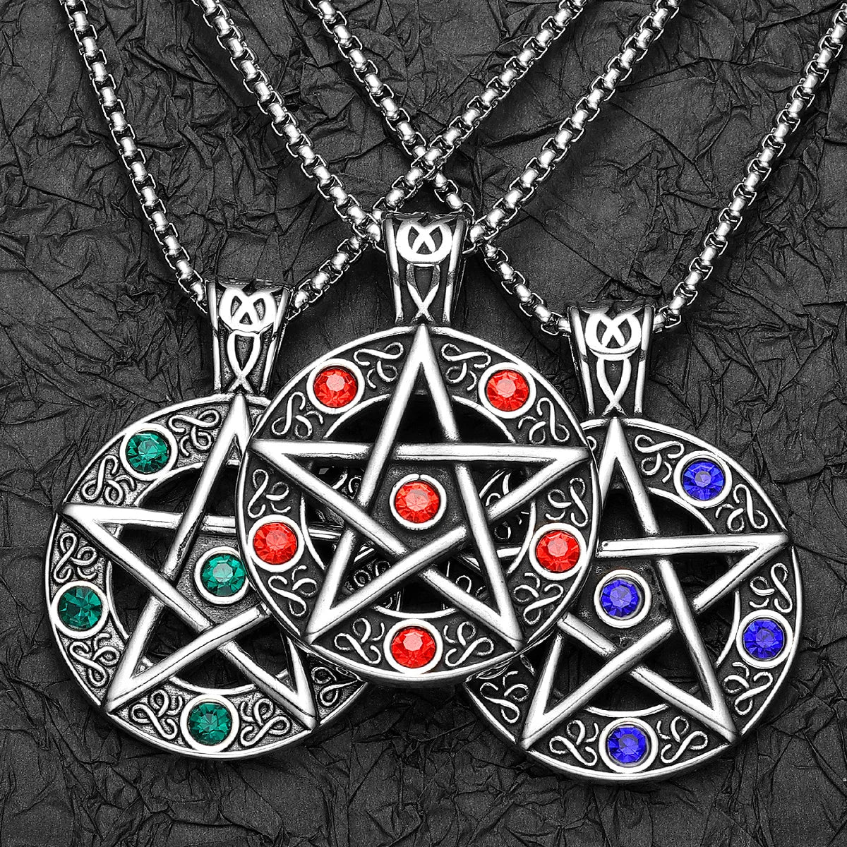 Judaism Seal of Solomon Stainless Steel Men Necklaces Pendant Chain Punk For Women Fashion Jewelry Gifts Wholesale Dropshiping