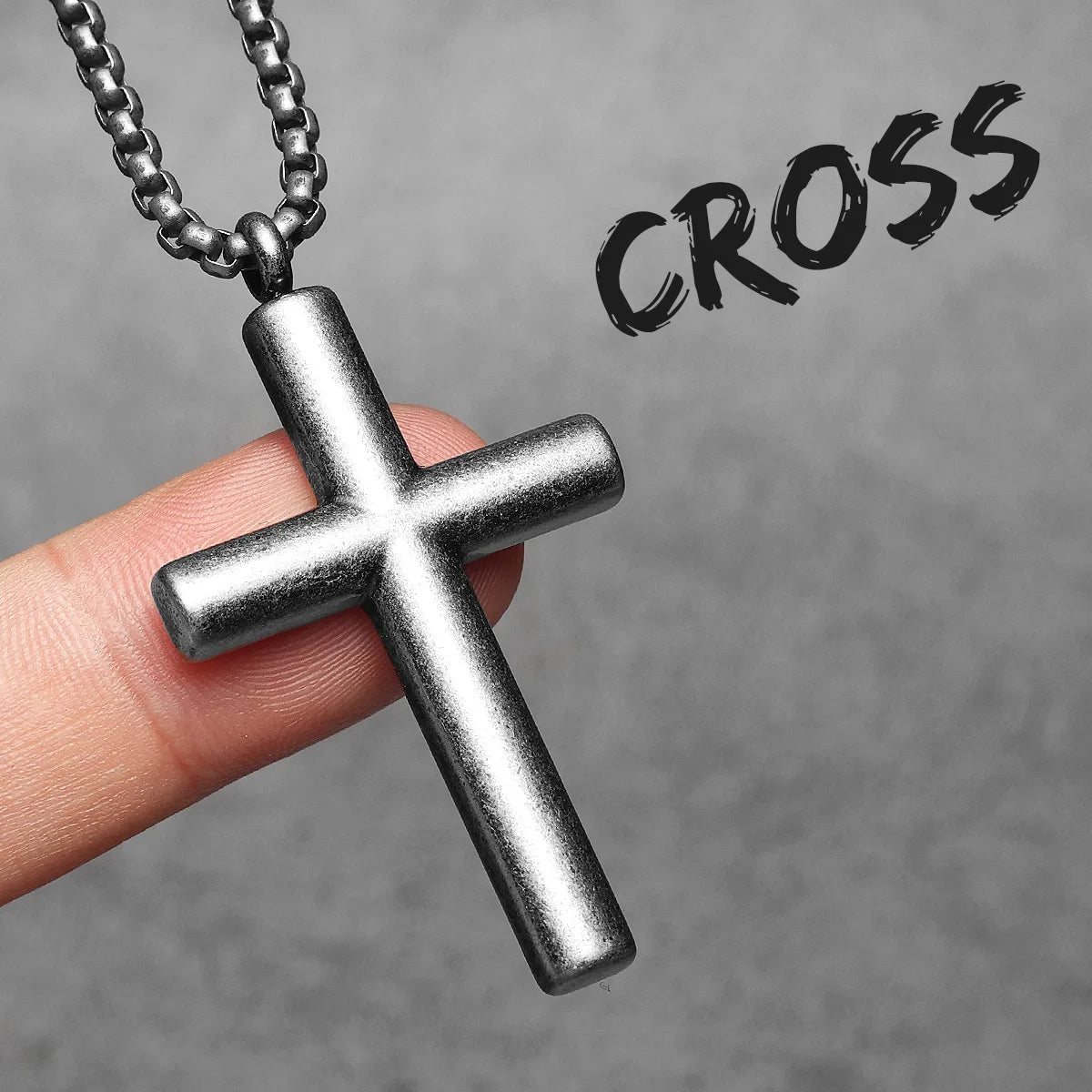 Minimalism Retro Cross Amulet Stainless Steel Men Necklaces Pendant Chain Punk Women Fashion Jewelry Gift Wholesale Dropshiping
