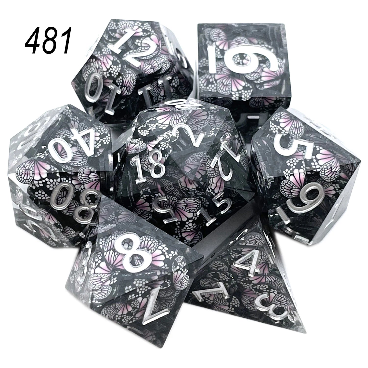 Solid Polyhedral Dice for Role Playing, Resin Dice, Dragon Scale, D, Rpg, Rol, Pathfinder, Board Game, Gifts, 7PCs, 2023 481
