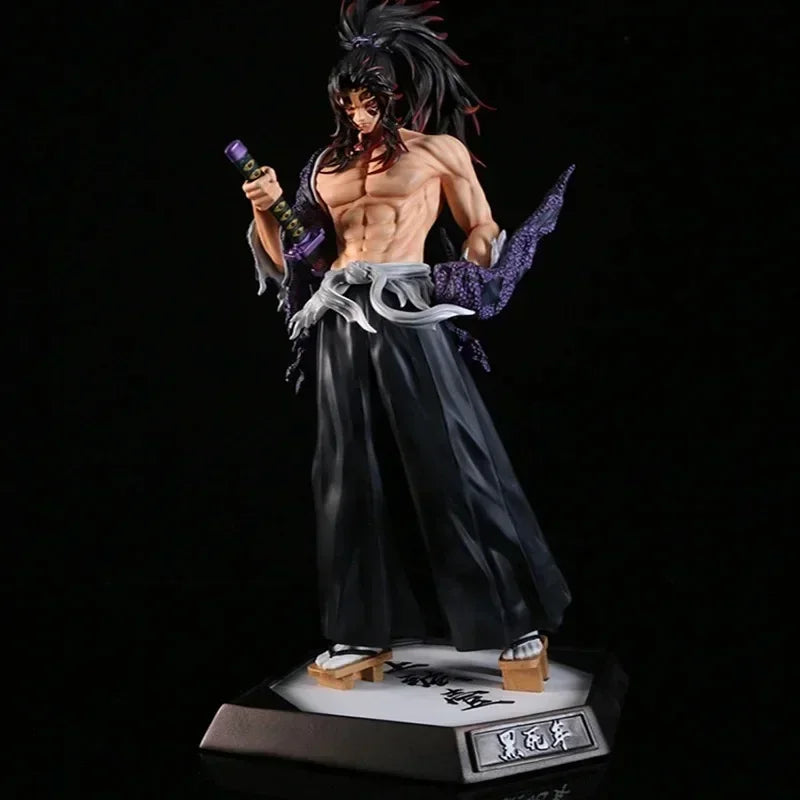 30cm Demon Slayer Figures Hantengu Anime Figure Himejima Gyoumei Figurine Kimetsu No Yaiba Tomiokagiyuu Statue Gk Pvc Toys Gift Black