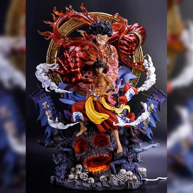 Pirate King Nica Luffy Sun God 5th Gear Handmade Large Model Decoration Peripheral Male Birthday Gift Spot Version Toys Gifts 30cm